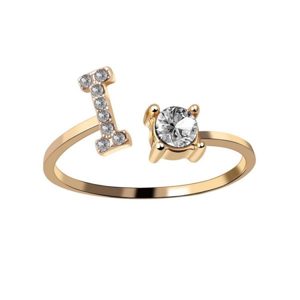 Adjustable Letter Ring - Image 9