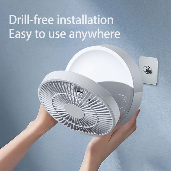 Remote Control Portable Rechargeable Usb Electric Folding Fan - Image 3