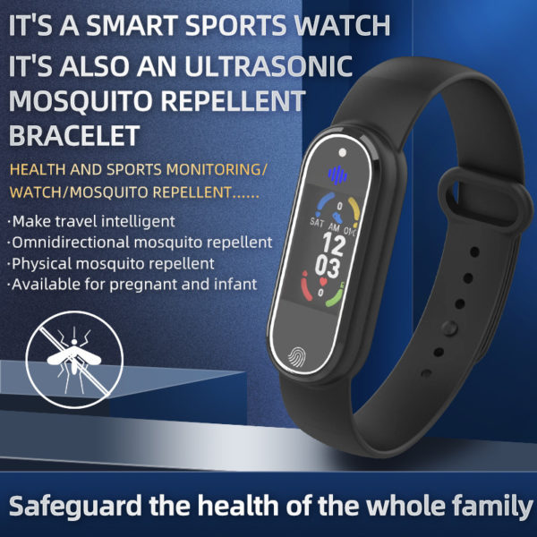 Mosquito Repellent Ultrasonic Wristband Watch - Image 2