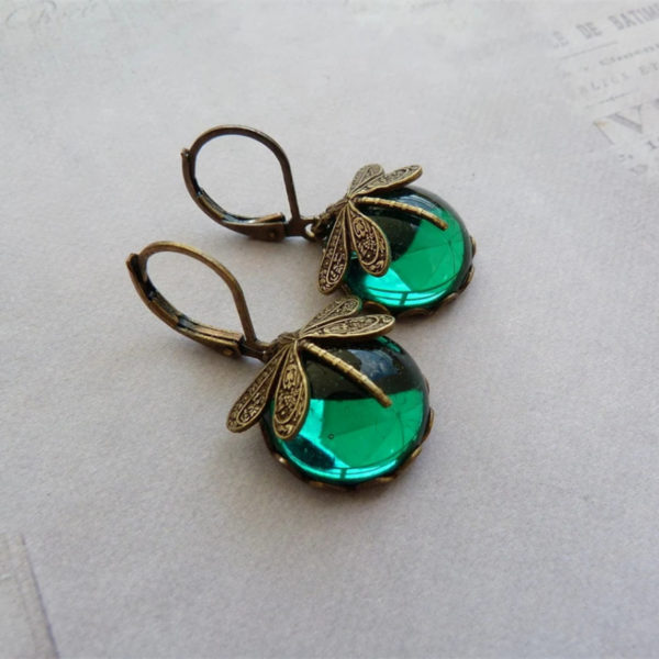 Hanging Vintage Pendant Earrings - Image 5