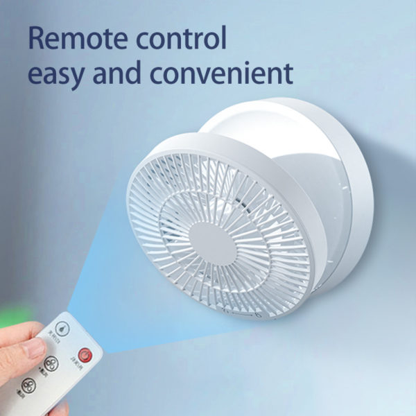 Remote Control Portable Rechargeable Usb Electric Folding Fan - Image 4