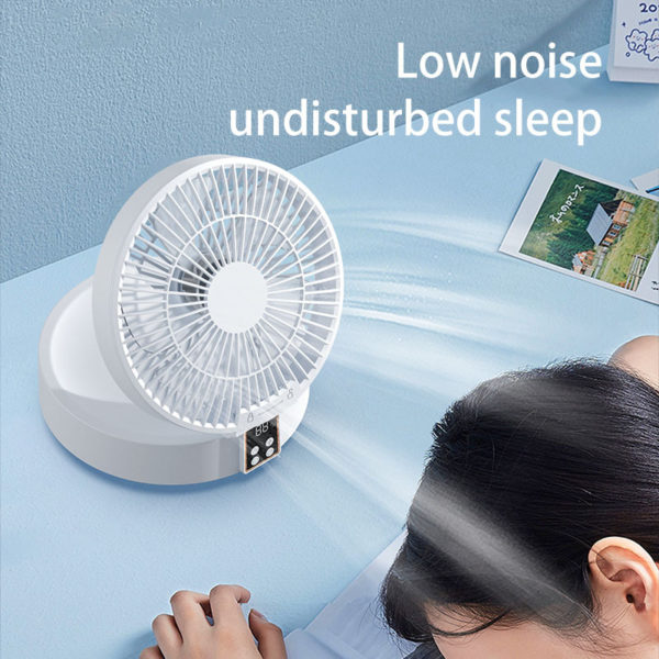 Remote Control Portable Rechargeable Usb Electric Folding Fan - Image 5