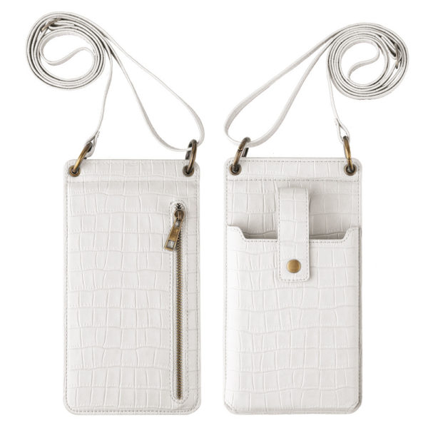 Crossbody Mobile Phone Crocodile Pattern Wallet & Card Holder - Image 5